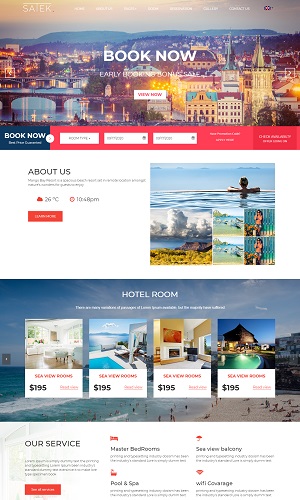 Mẫu thiết kế website khách sạn, resort