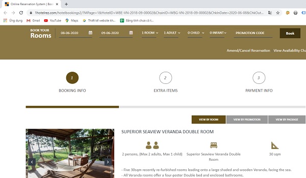 Thiết kế website resort