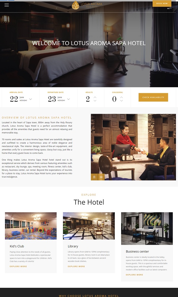 Website khách sạn đẹp