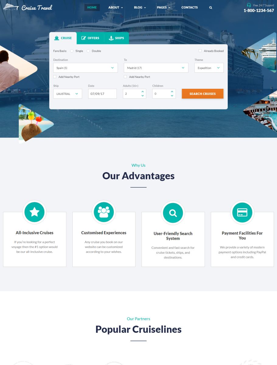 Template Cruise chuyên nghiệp chỉ có tại Webhotel